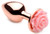 Pink Rose Gold Anal Plug - Small