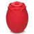 Mystic Rose Sucking and Vibrating Silicone Rose - Red