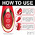 Rabbit Flick Flicking Silicone Rabbit Vibrator - Red