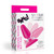 Flexible Vibrating Silicone Butt Plug - Pink