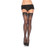Stay Up Lace Top Sheer Thigh Highs - Queen Size - Black