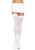 Opaque Thigh Highs - One Size - White