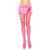 Fishnet Pantyhose - One Size - Neon Pink