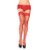 Stay Up Fishnet Lace Top Thigh Highs - One Size - Red