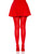 Nylon Tights - One Size - Red