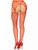 Industrial Net Stocking With O-Ring and Attached Garter Belt - One Size - Red