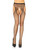 Casey Rhinestone Fishnet Suspender Pantyhose - One Size - Black