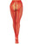 French Cut Crotchless Fishnet - One Size - Red