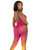 Ombre Footless Bodystocking - One Size - Sunset