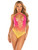 Ombre Halter Bodysuit - One Size - Sunset