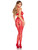 In the Mood Crotchless Bodystocking - Os - Red