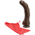 Black Thunder 12 Inch Curved Realistic Cock With Removable Vac-U-Lock Suction Cup