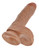 King Cock 8 Inch Cock With Balls - Tan