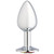 Cloud 9 Novelties Gems Silver Chromed Anal Plug - Medium