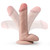 Dr. Skin Plus - 6 Inch Posable Dildo With Balls - Vanilla