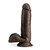 Dr. Skin Plus - 7 Inch Posable Dildo With Balls - Chocolate