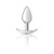 Silver Anchor Buttplug Kit - Clear Iridescent/pink