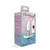 Silver Anchor Buttplug Kit - Clear Iridescent/pink