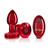 Vibrating Red Metal Remote Plug - Small