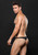 Low Rise Microfiber Zip Thong - Medium/large - Black