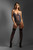 Gartered Bustier and G-String Panty - Large/xlarge - Gray