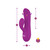 Jolie Mini Pleasure Ridges Rabbit Vibe - Berry