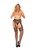 Diamond Net and Lace Suspender Pantyhose - Black - Qs