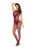 Vino Noir Floral Fishnet Bodystocking - Os - Cherry