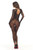 Split Up Lace Bodystocking - Black - Os