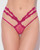 Yvone Lace Strappy Backless Tanga Panty - Pink MD
