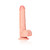RealRock Realistic 7 in. Straight Dildo With Balls and Suction Cup Beige