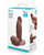b-Vibe Slipskin 6" Girthy - Brown