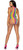 Rainbow Striped Halter Bodysuit With Snap Crotch - One Size - Multicolor