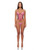 Animal Instincts Mesh Bustier & Panty 2 pc Set - Pink Leopard LG