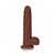 RealRock 9 in. Cock with Balls Straight Brown