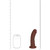 RealRock 6 in. Vibrating Cock Curved Brown