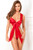 Unwrap Me Satin Bow Teddy - 1x-2x - Red