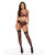 Forever Roses Embroidered Bralette w/Garter & G-String 3 pc Set - Black/Red MD