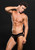 Envy Modern Fishnet Open Back Brief -Medium/large - Black