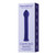FemmeFunn Diamond Wand Rechargeable Flexible Textured Silicone Vibrator Dark Purple