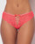 Bella Lace Up Tanga Panty w/Jewel Detail - Coral XL