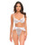 Elena Floral Embroidered 2 pc Set w/Skirted Bottom - White SM