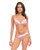Glinda Mesh 2 pc Set w/Floral Embroidered Details - Pink & White SM