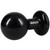 The Classic Round Butt Plug Medium Black