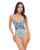Emilia Floral Embroidered Teddy - Blue MD