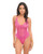 Valentine Lace Teddy w/Bow Details - Rose MD