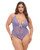 Valentine Lace Teddy w/Bow Details - Purple 1X/2X