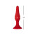Forto F-11 Lungo Silicone Anal Plug Small Red