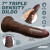 JOCK Hard-Core Triple Density Dildo 7 in. Dark