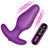 Vibrating Silicone Butt Plug With Digital Remote - Purple